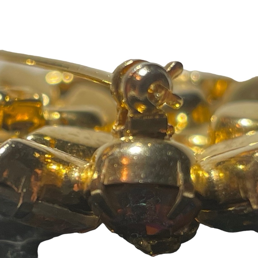 Vintage Brooch Clear AB Rhinestones Gold Tone Large Statement Very Colle… - Picture 6 of 7